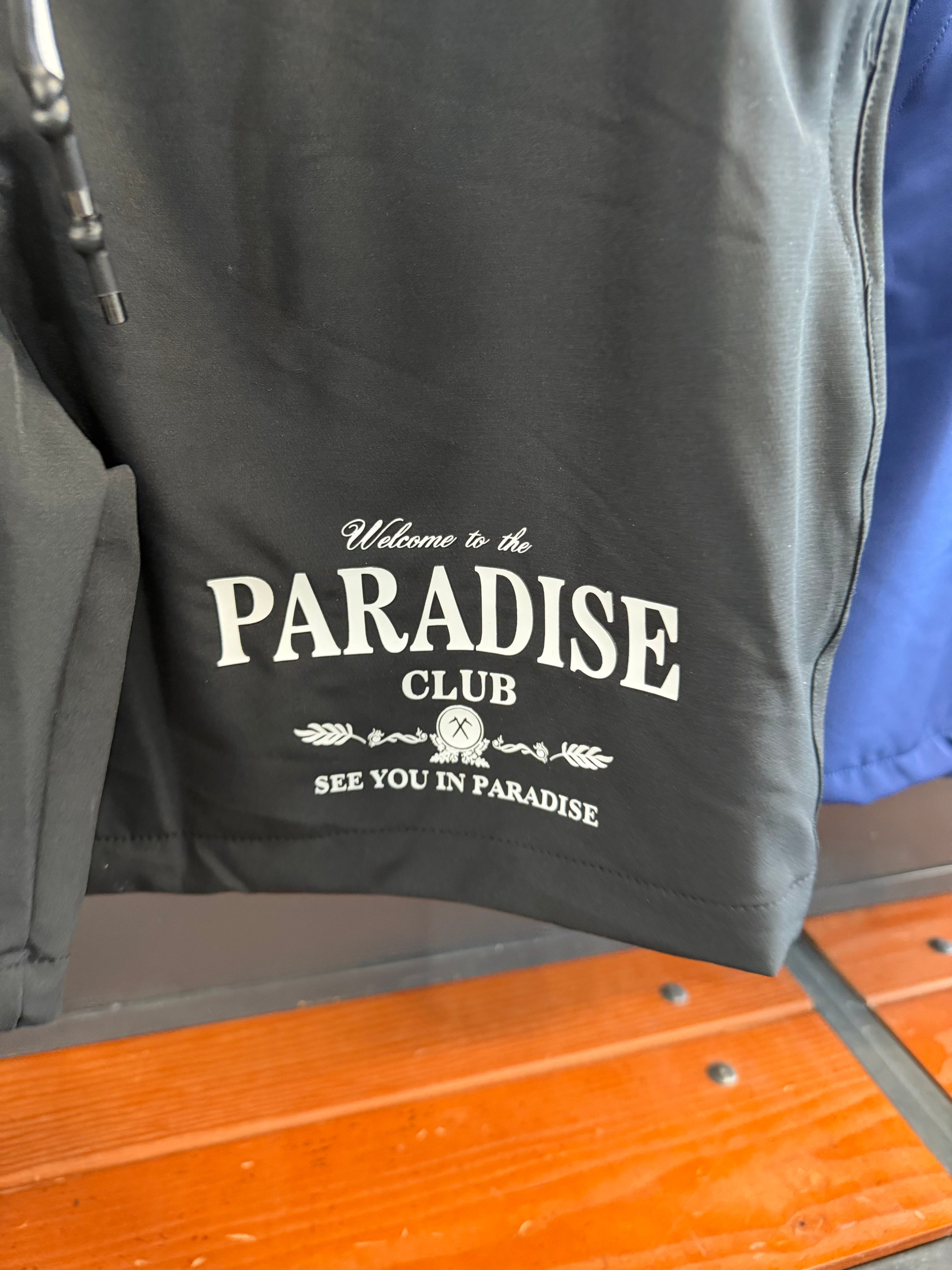 See You In Paradise Two-Piece Set – Black Shirt & Shorts (Styles 2066 / 2066S)