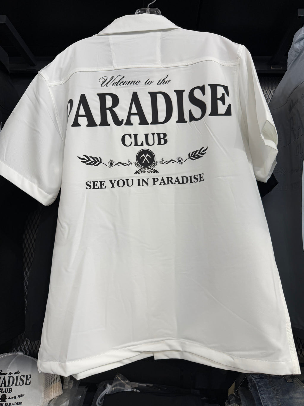 See You In Paradise Two-Piece Set – White Shirt & Shorts (Styles 2066 / 2066S)