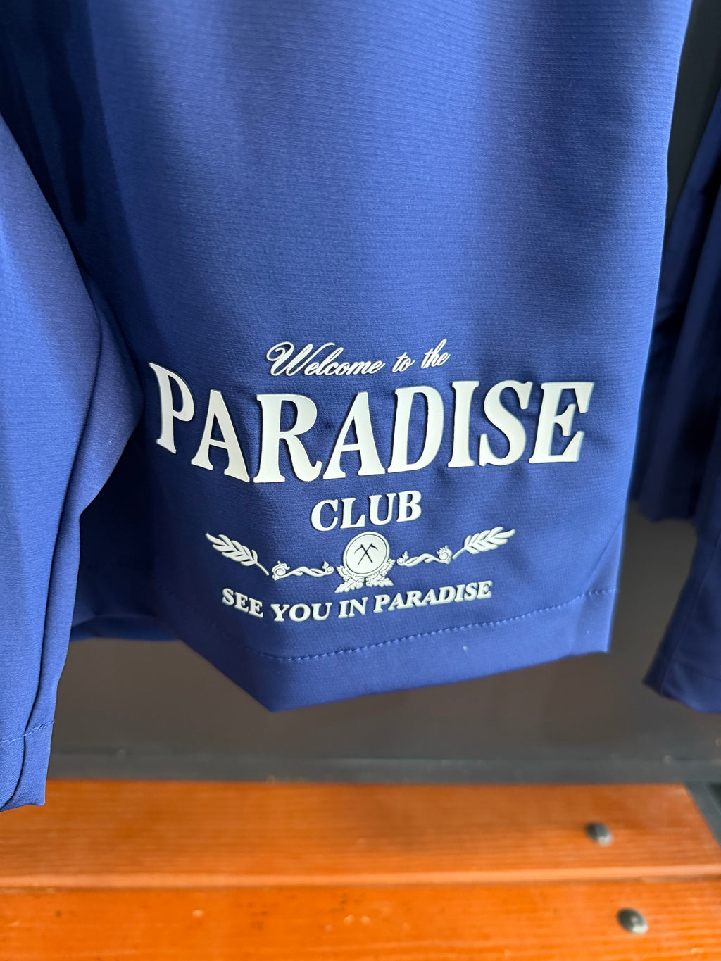 See You In Paradise Two-Piece Set – Navy Shirt & Shorts (Styles 2066 / 2066S)