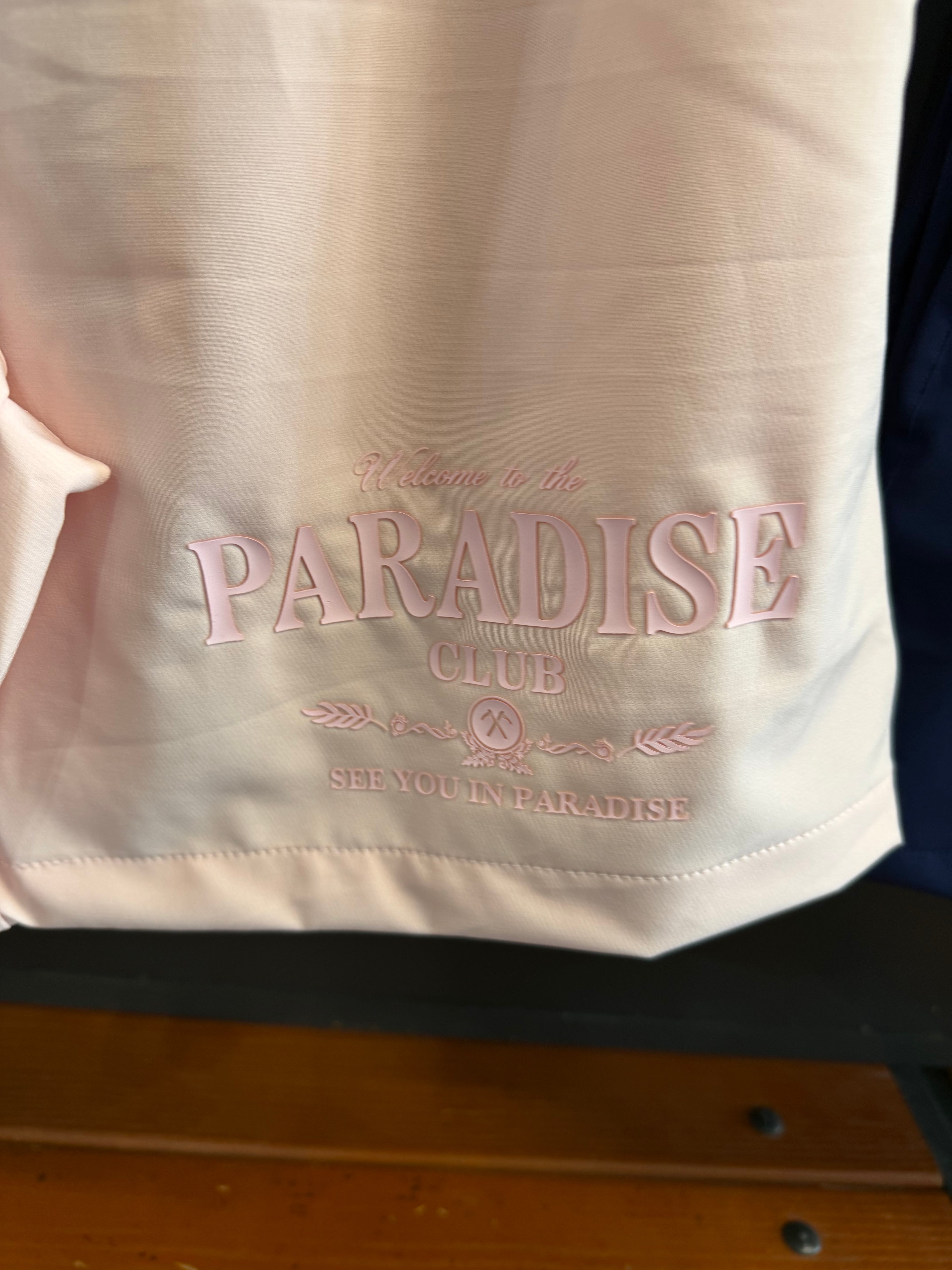 See You In Paradise Two-Piece Set – Light Pink Shirt & Shorts (Styles 2066 / 2066S)