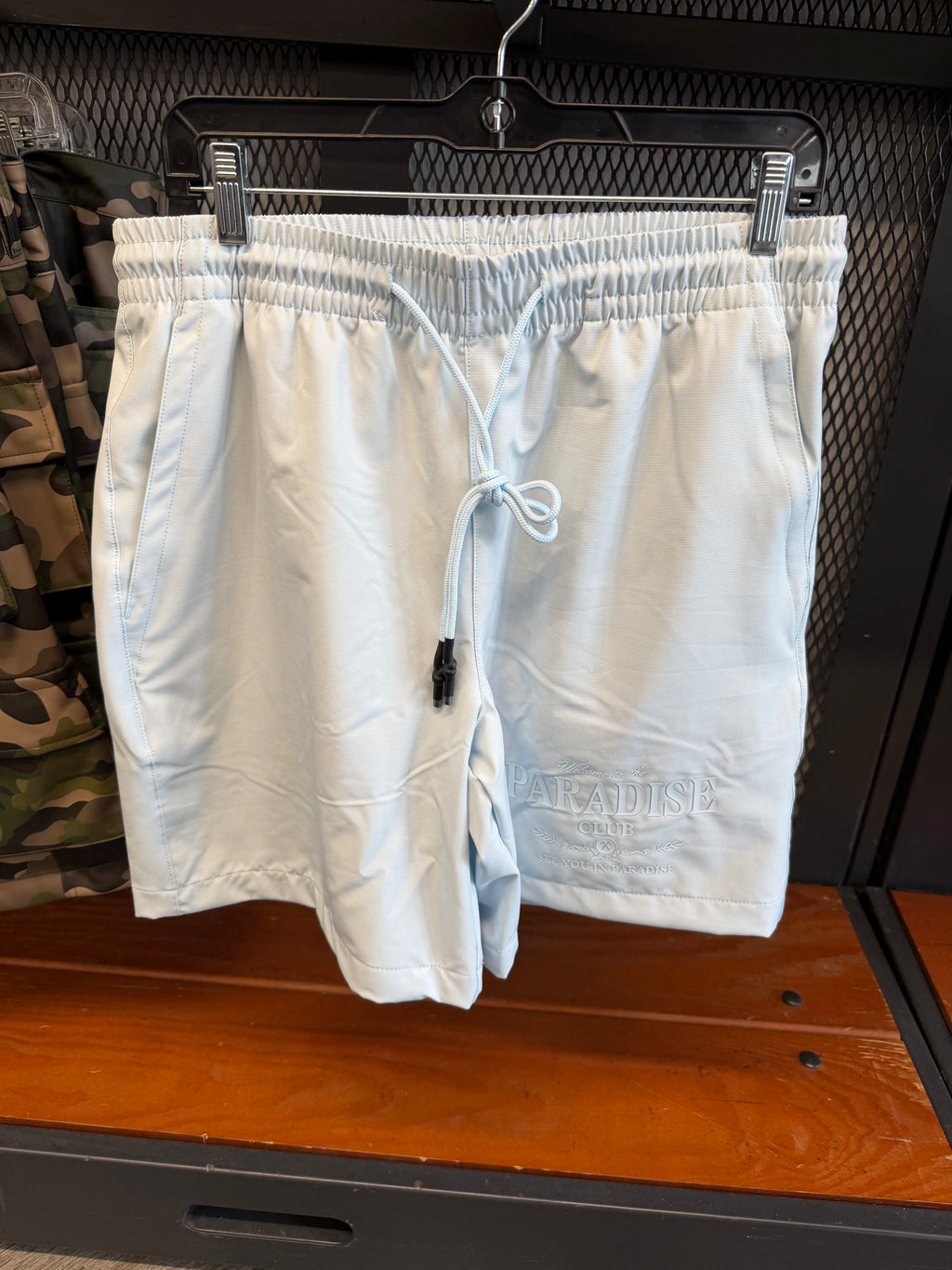 See You In Paradise Two-Piece Set – Light Blue Shirt & Shorts (Styles 2066 / 2066S)